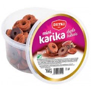 Chocolate Ring Mini Biscuits in a bucket 700g by Detki