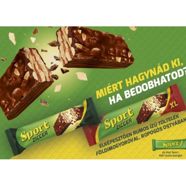 Chocolate Sport Rum Flavour Chocolate Filling Ziccer 49g