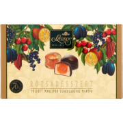 Fruit filled Marzipan dessert with chocolate coating  by Szamos 140g