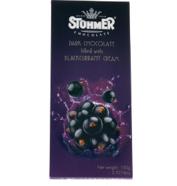 Dark Chocolate filled with Blackcurrant Cream 100g by Stuhmer