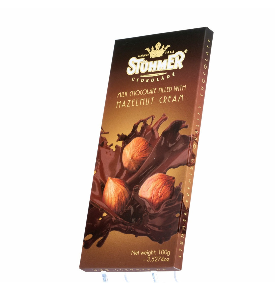 Milk chocolate filled with hazelnut cream 100g by Stuhmer