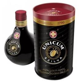 Unicum Plum with Mini Barista gift by Zwack