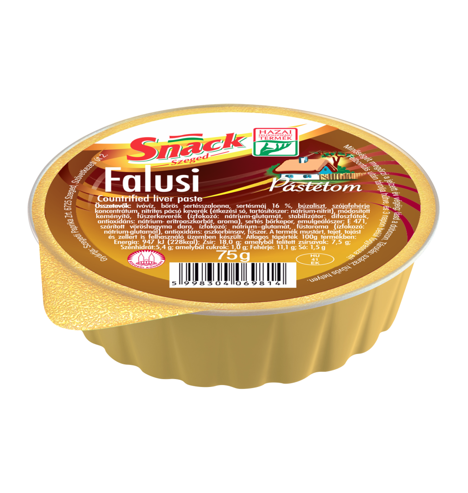 Liver Paste Country Style 75g- Falusi Pastetom Snack