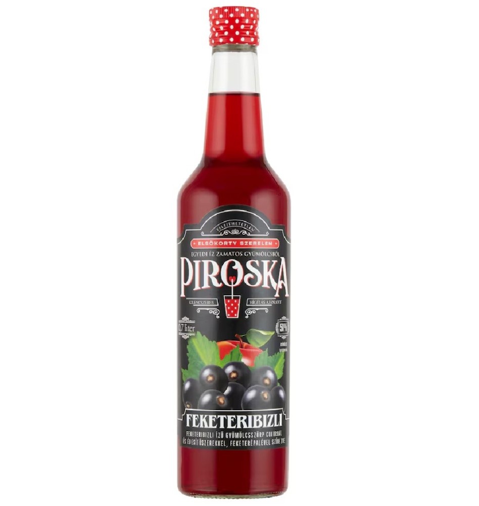Blackcurrant  Premium Cordial/Syrup by Piroska 0.7L