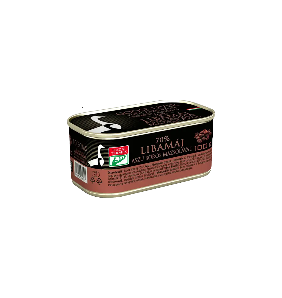 Goose Liver with Tokaj Aszu Wine Soaked Raisins 100g - Foie gras